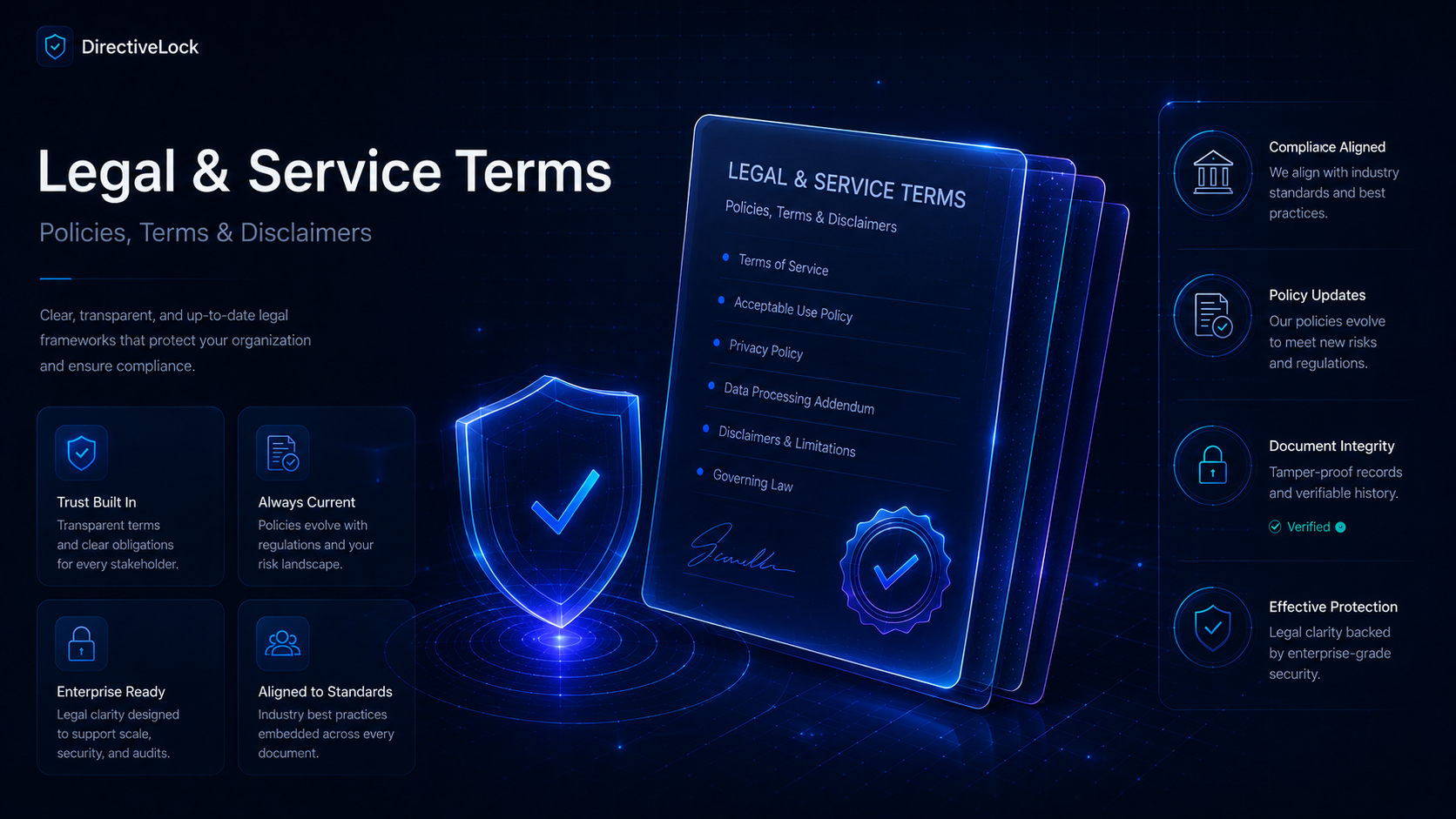 DirectiveLock legal and service terms visual